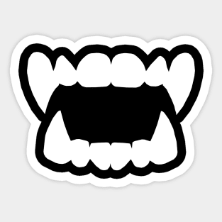 Vampire Fangs Sticker